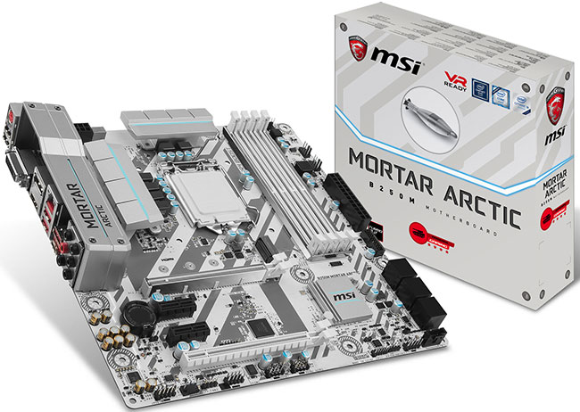msi b250m mortar arctic