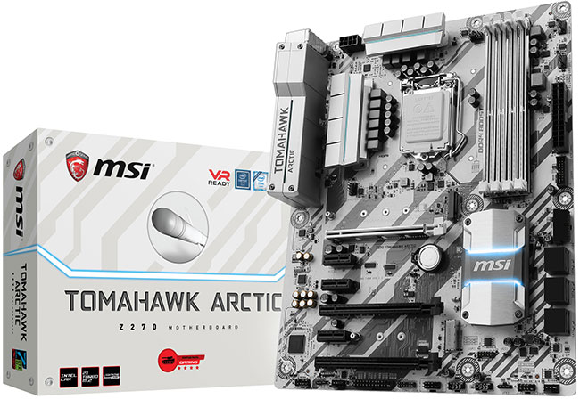 msi z270 tomahawk arctic