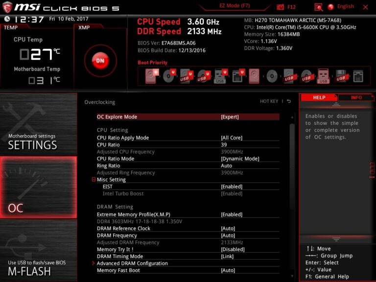 Menu "OC" useless malheureusement