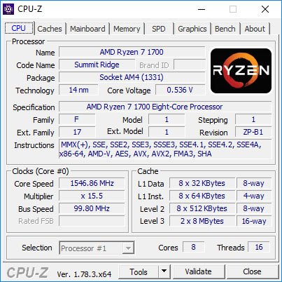 cpu z r7 1700