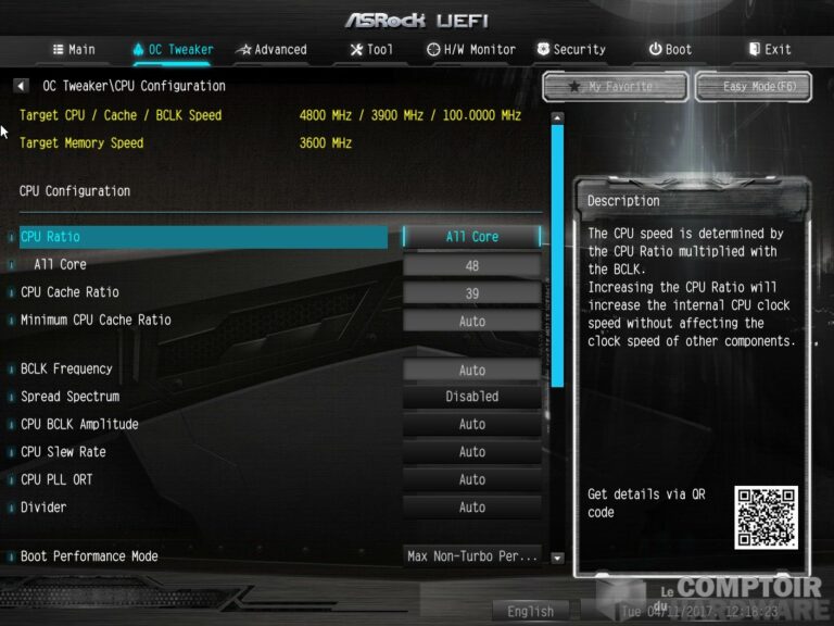 Ici on s'occupe du CPU