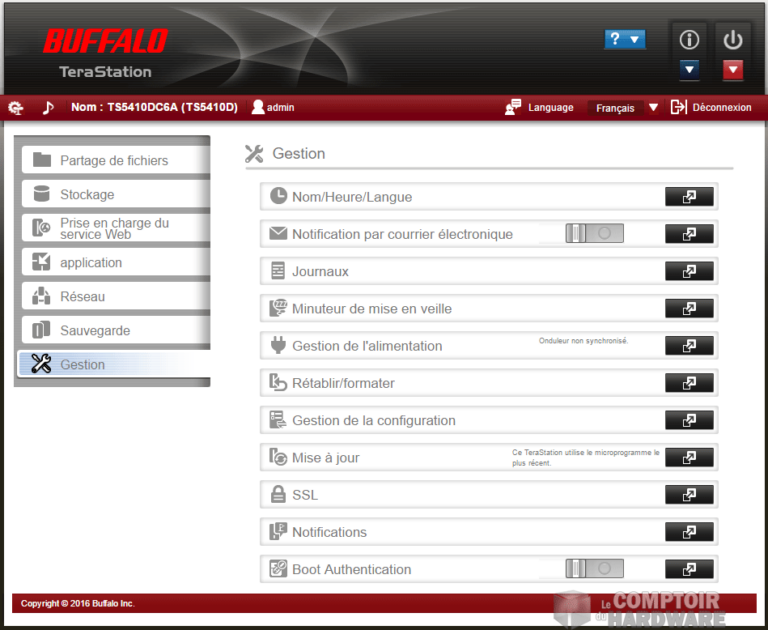 terastation gestion t