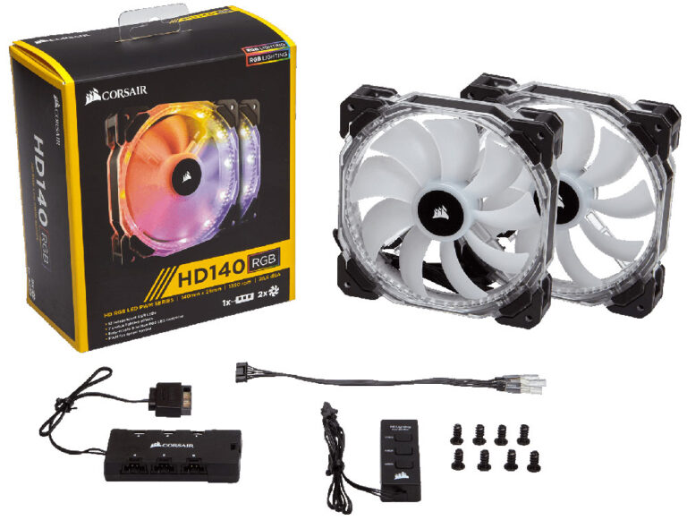 Le kit de ventilateurs HD140 RGB LED