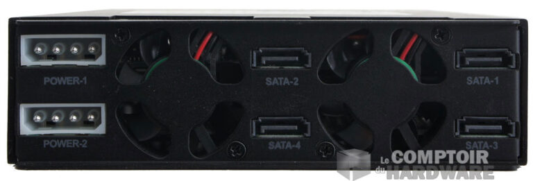 L'arrière du boîtier 5.25