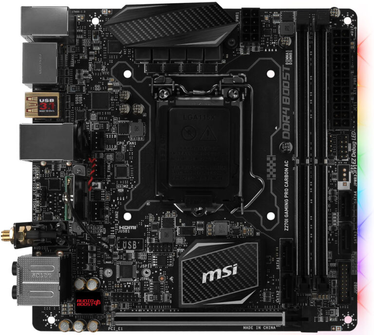 z270i gaming pro carbon ac