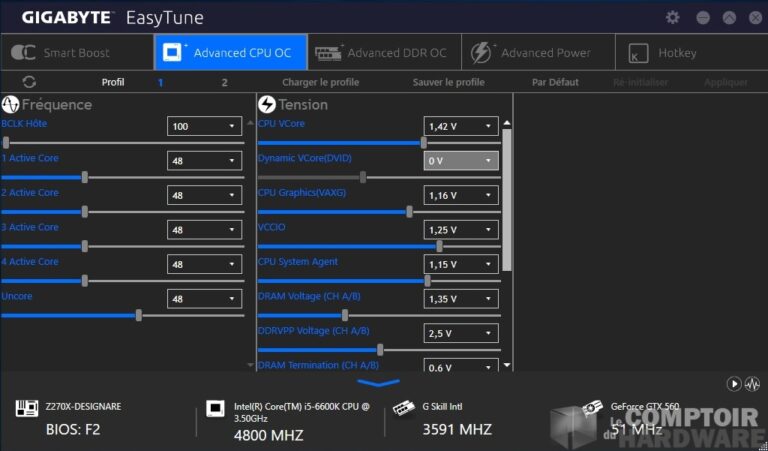 EasyTune Advanced CPU OC