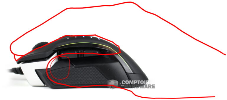 Corsair Glaive RGB - Palm