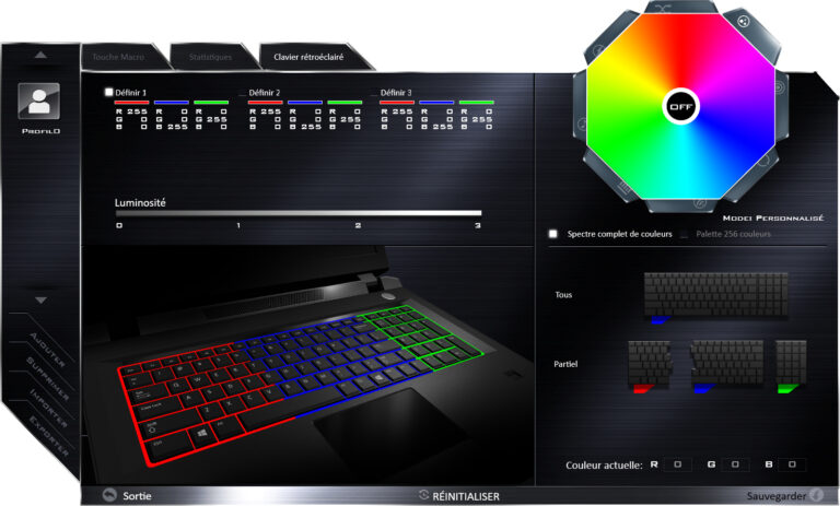 Flexikey - rétroéclairage