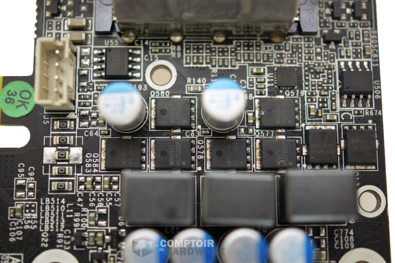 KFA² GTX 1050 OC LP : étage d'alimentation