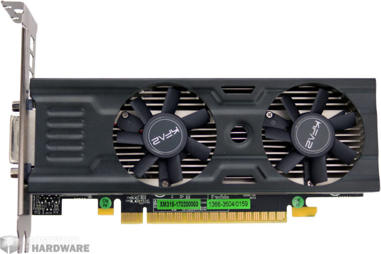 KFA² GTX 1050 OC LP face avant