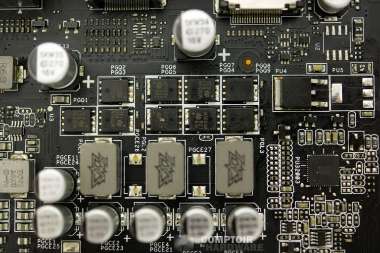 Asus Phoenix GTX 1050 : étage d'alimentation