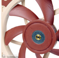 Les détails des structures visibles sur le ventilateur