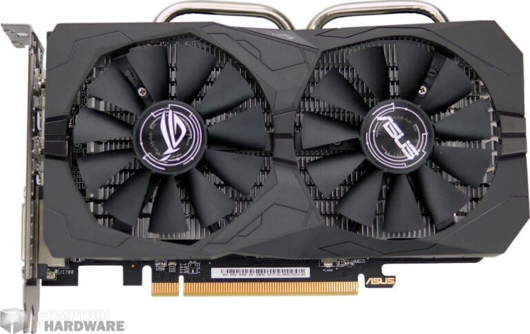 Asus RX 560 Strix Gaming face avant