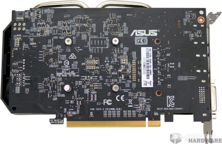 Asus RX 560 Strix Gaming face arrière