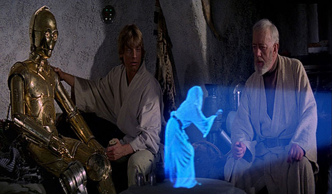 star wars hologramme
