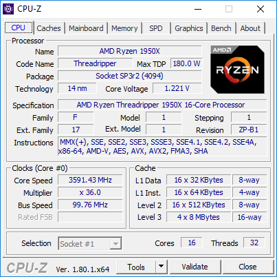 cpuz threadripper1950x turboallc