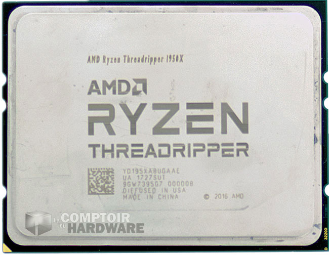 Threadripper 1950X face avant