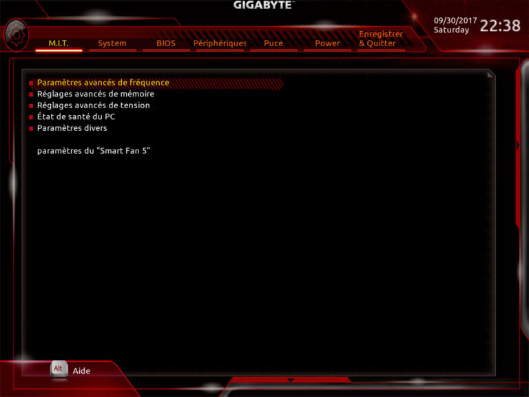 Gigabyte Z370 Aorus Extreme Gaming : UEFI advanced