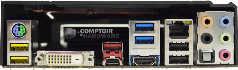 Gigabyte Z370 Aorus Extreme Gaming : panneau arrière