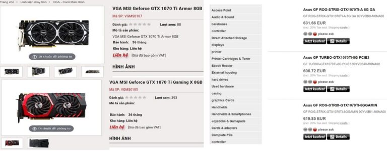 Les GTX 1070 Ti MSI et ASUS en vadrouille ! 