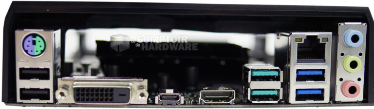 Asus TUF Z370-PLUS GAMING : panneau de connexion arrière