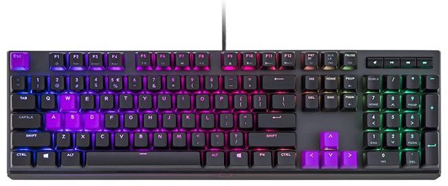 coolermaster masterkeys mk750 violette