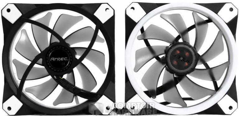 La belle brochette de ventilos blancs !