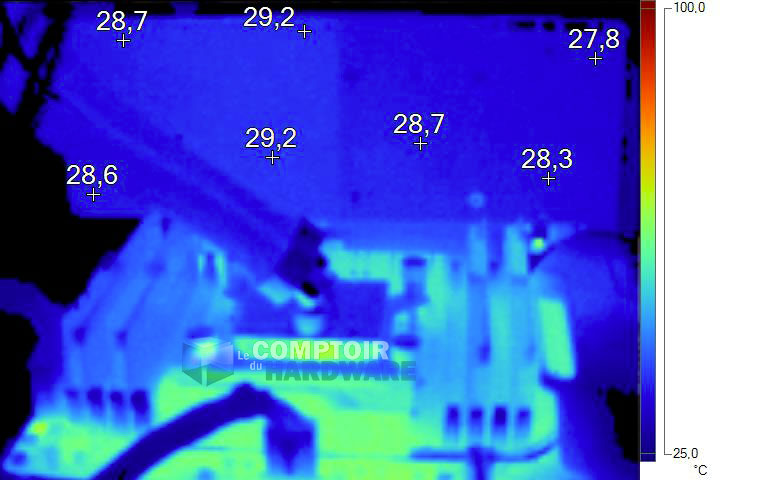 Image thermique de la GTX 1070 Ti au repos