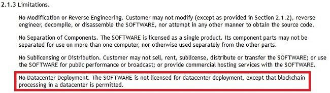 nvidia eula change data center