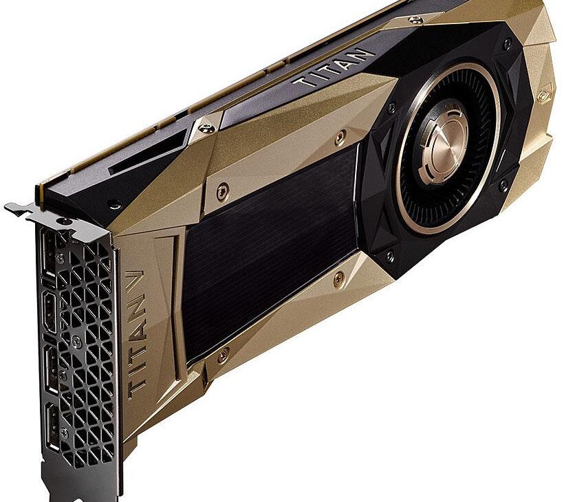 nvidia titan V (en oblique, c'est chic)