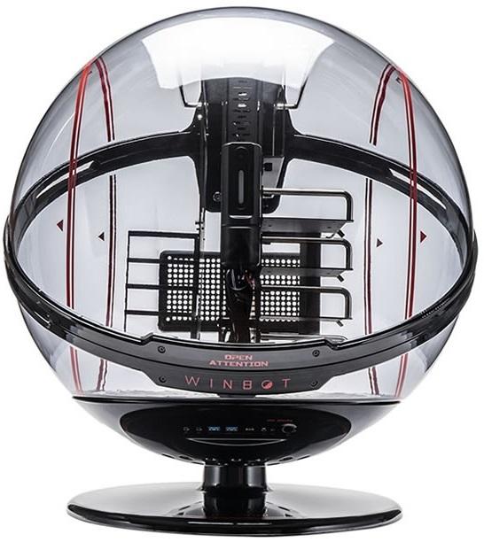 Le WINBOT d'In Win. Il a un dôme en verre, mais n'est pas plat lui !