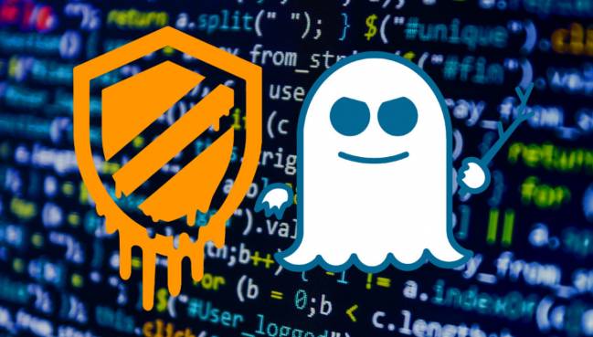 logo meltdown spectre background code