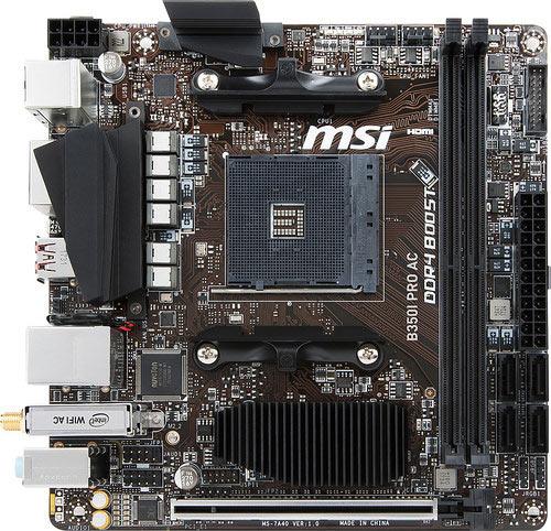 msi b350i pro ac
