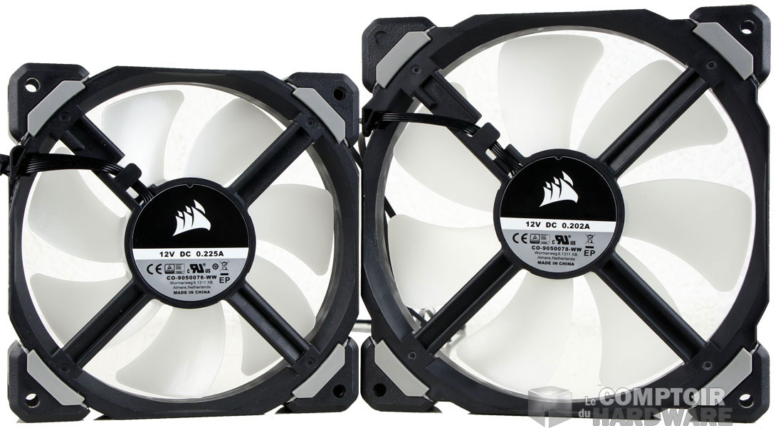 L'arrière des ventilateurs. C'est tout.