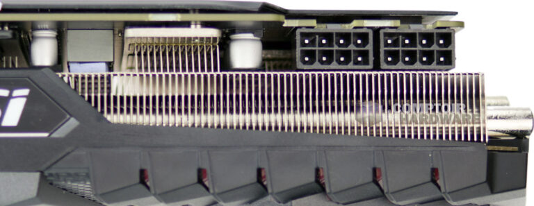 MSI GTX 1080 Ti Gaming X Trio : connecteurs d'alimentation