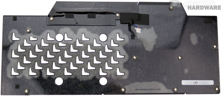 MSI GTX 1080 Ti Gaming X Trio : plaque arrière