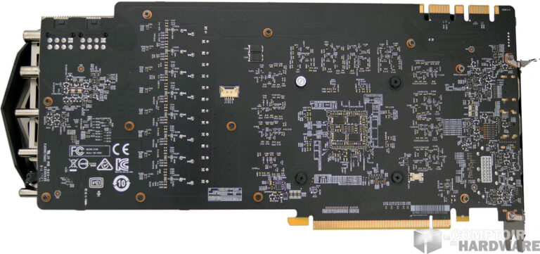 MSI GTX 1080 Ti Gaming X Trio : face arrière nue