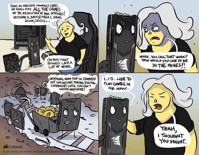 corsair pcmasterrace gpu menace minage