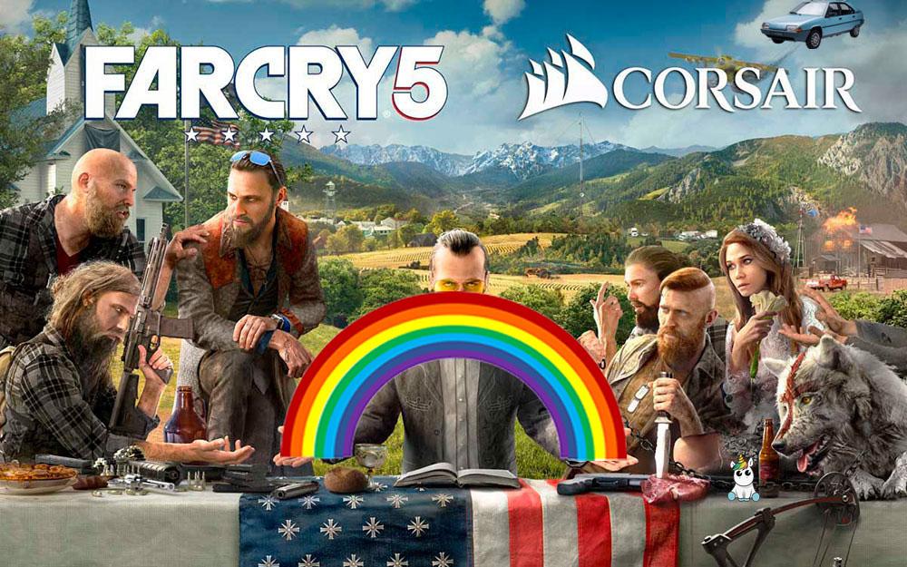 far cry 5 corsaire rainbow bx licorne t