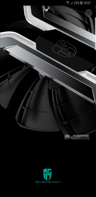 L'accueil de l'application MF Control