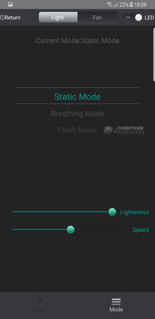 Les effets de couleurs