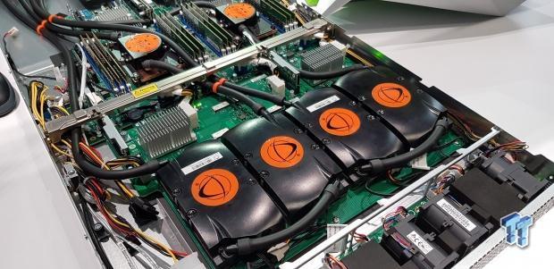 supermicro liquid cooled 4 tesla v100