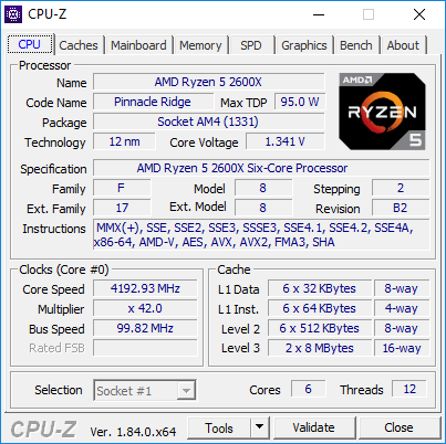 Ryzen 5 2600X OC