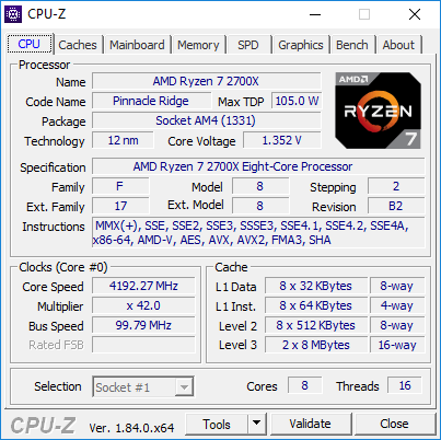 Ryzen 7 2700X OC
