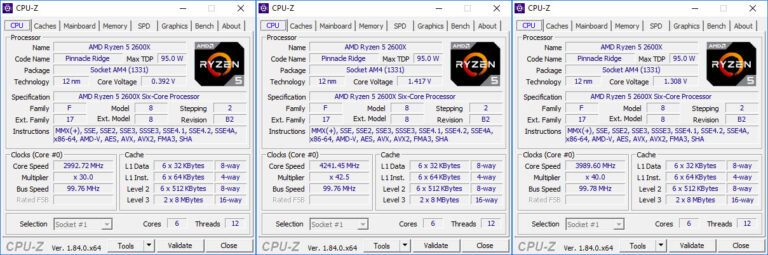 CPU-Z R5 2600X