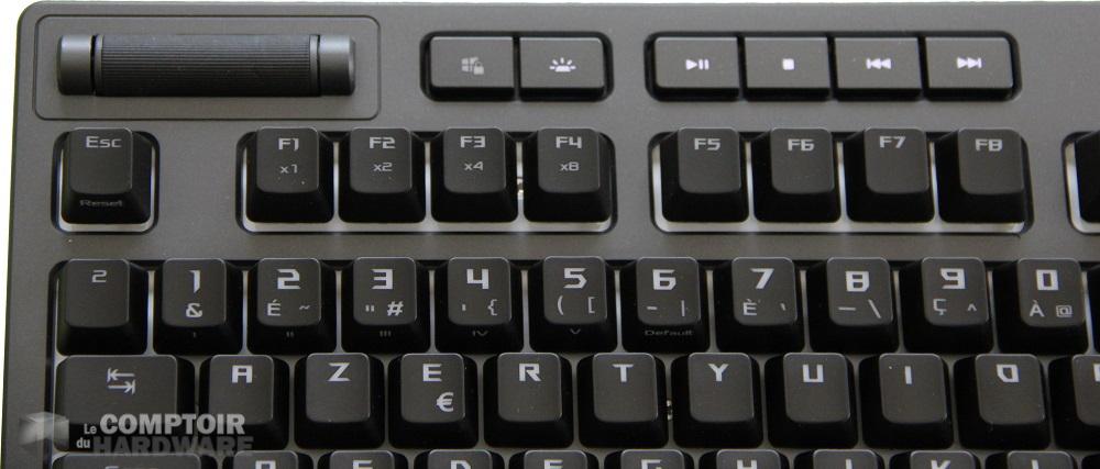 ASUS ROG STRIX FLARE, roulette et multimédia