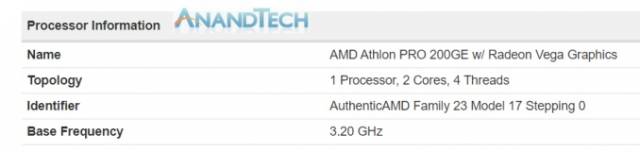 amd athlon raven ridge 200gepro geekbench