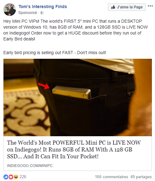 mi minipc arnaque fb