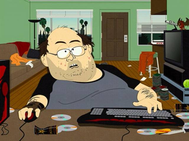 stereotype du gamer southpark