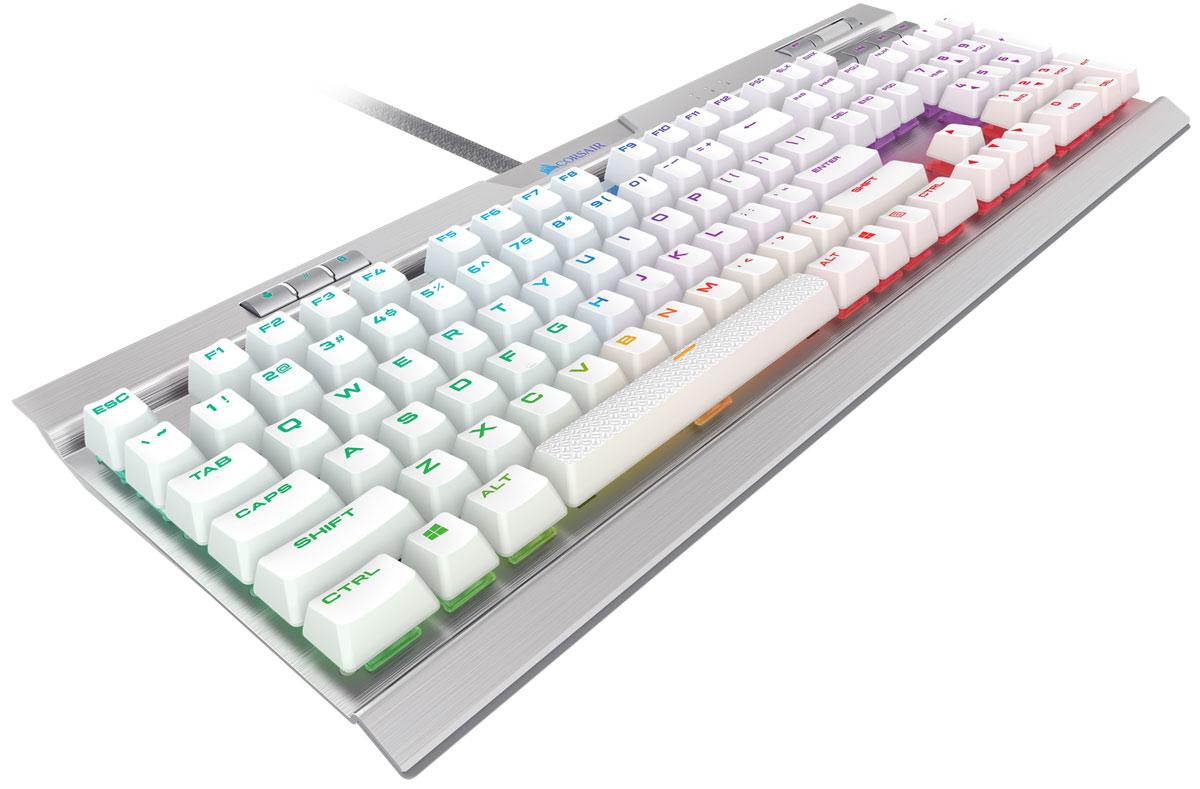 corsair k70 rgb mk2 blanc